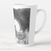 Owl in vlucht latte mok (Rechts)