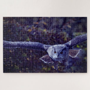Owl in vlucht legpuzzel