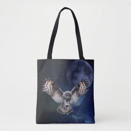Owl in vlucht tote bag (Voorkant)