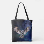 Owl in vlucht tote bag (Achterkant)