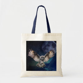 Owl in vlucht tote bag