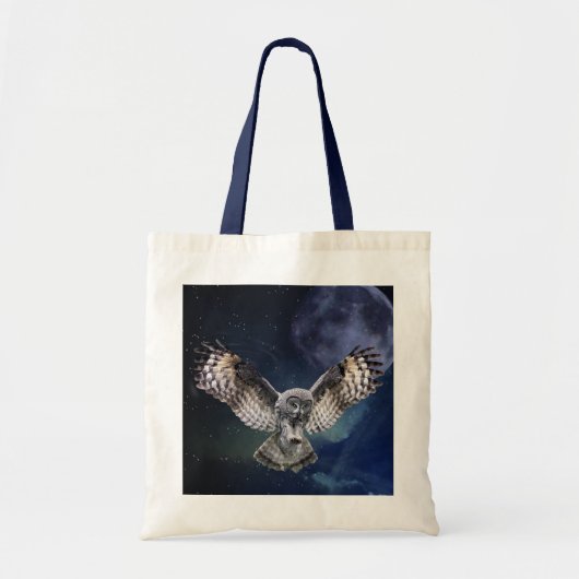 Owl in vlucht tote bag (Voorkant)