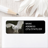 OWL IN VLUCHTE ADRESETIKETTEN ETIKET (Insitu)