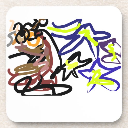 Owl ink night  bier onderzetter (Voorkant)