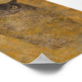 Owl Japanse Fine Art Poster (Hoek)