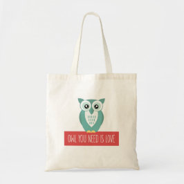Owl je hebt liefde nodig tote bag