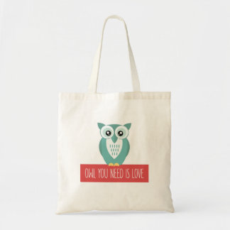 Owl je hebt liefde nodig tote bag