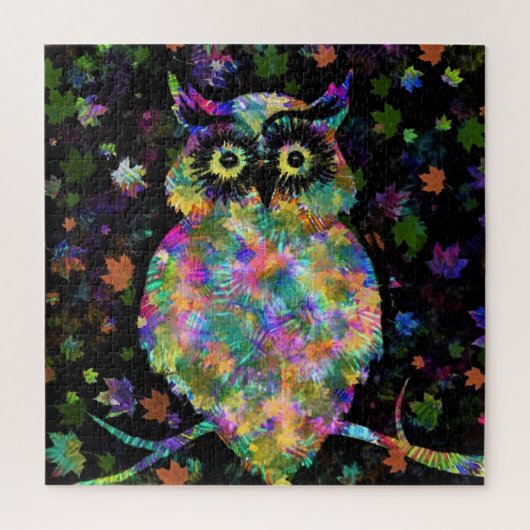 Owl Jigzaag Puzzle - Kunstschilderijen Legpuzzel (Verticaal)