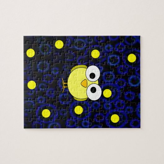 Owl Jigzaag Puzzle Legpuzzel (Horizontaal)