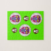 Owl Jigzaag Puzzle Legpuzzel (Horizontaal)