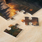 Owl Jigzaag Puzzle Legpuzzel (Zijkant)