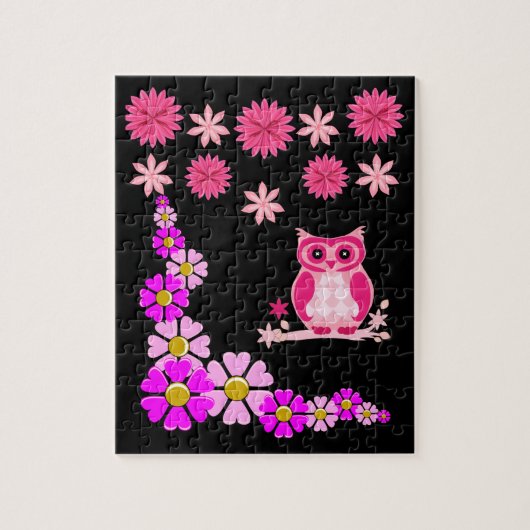 Owl Jigzaag Puzzle Legpuzzel (Verticaal)