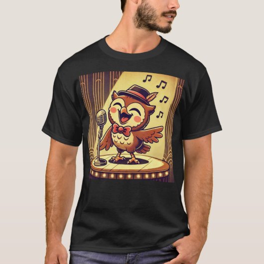 Owl Jolson -  jazzzzanguil T-shirt (Voorkant)