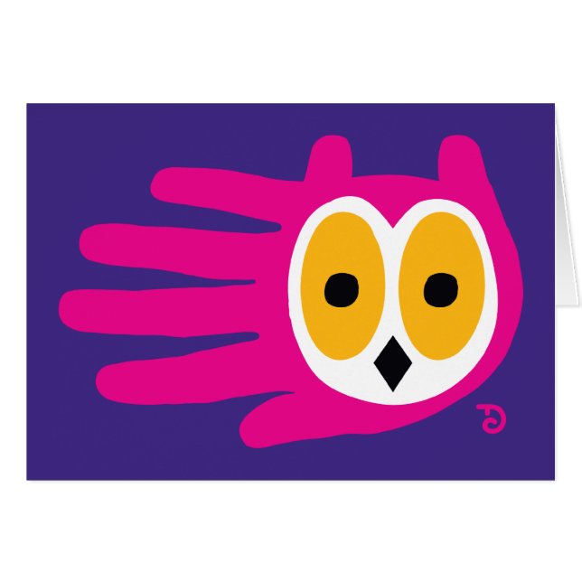 Owl-kaart (Voorkant Horizontaal)