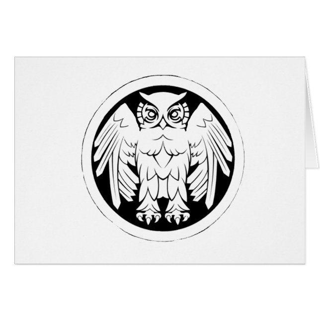 Owl-kaart (Voorkant Horizontaal)