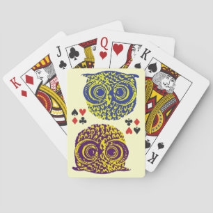 Owl-kaartspeler Pokerkaarten