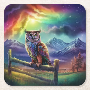 Owl Kartonnen Onderzetters