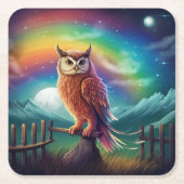 Owl Kartonnen Onderzetters (Voorkant)