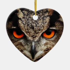 Owl Keramisch Ornament