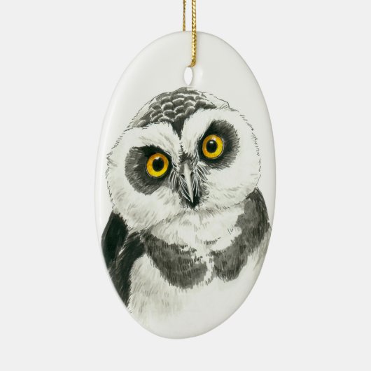 Owl Keramisch Ornament (Rechts)