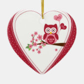 Owl Keramisch Ornament (Voorkant)
