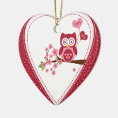 Owl Keramisch Ornament (Links)
