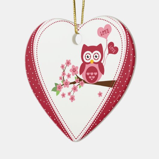 Owl Keramisch Ornament (Links)