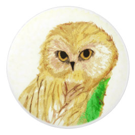 Owl Keramische Knop
