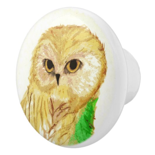 Owl Keramische Knop (Rechts)