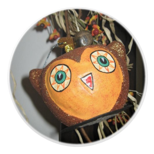 Owl Keramische Knop (Voorkant)