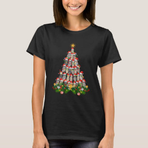 Owl kerstboom, pretkerst t-shirt