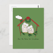Owl Kerstmis Cute Funny Holiday Briefkaart (Voorkant / Achterkant)