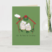 Owl Kerstmis Cute Funny Holiday Kaart (Voorkant)