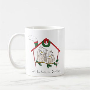 Owl Kerstmis Cute Funny Holiday Koffiemok