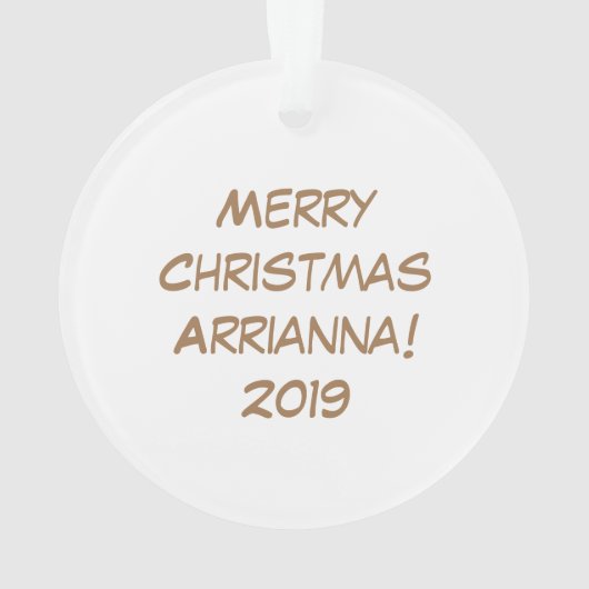 Owl Kerstmis Cute Funny Holiday Ornament (achterkant)