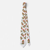 Owl Kerstmis Cute Funny Holiday Stropdas (Voorkant)