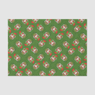 Owl Kerstmis Cute Funny Holiday Tissuepapier