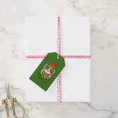 Owl Kerstmis Cute Funny Kinder Cadeaulabel (Met Touw)