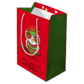 Owl Kerstmis Cute Funny Kinder Medium Cadeauzakje (Achterkant Gekanteld)