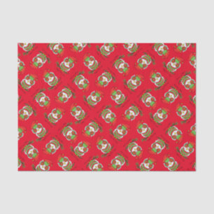 Owl Kerstmis Cute Funny Kinder Tissuepapier