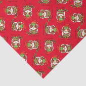 Owl Kerstmis Cute Funny Kinder Tissuepapier (Detail)