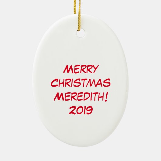 Owl Kerstmis Funny Cartoon Keramisch Ornament (Achterkant)