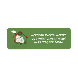 Owl Kerstmis Kinderen Etiket