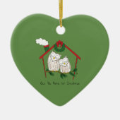Owl Kerstmis Kinderen Keramisch Ornament (Voorkant)