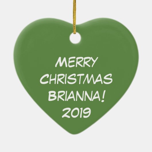 Owl Kerstmis Kinderen Keramisch Ornament (Achterkant)