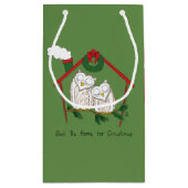 Owl Kerstmis Kinderen Klein Cadeauzakje (Achterkant)