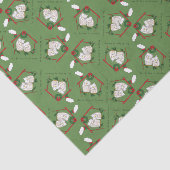 Owl Kerstmis Kinderen Tissuepapier (Detail)