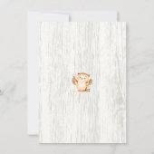 Owl Kijk eens wie er hier is Girls Photo Birth Ann Aankondiging (Achterkant)