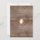 Owl Kijk eens wie hier is Jongen Foto Aankondiging (Achterkant)