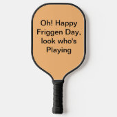 Owl Kijk wie er speelt Pickleball Paddle (Achterkant)